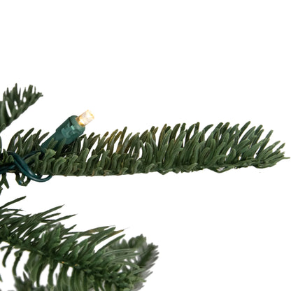 Real Touch™️ Pre-Lit Slim Nordmann Fir Artificial Christmas Tree - 9' - Warm Clear LED