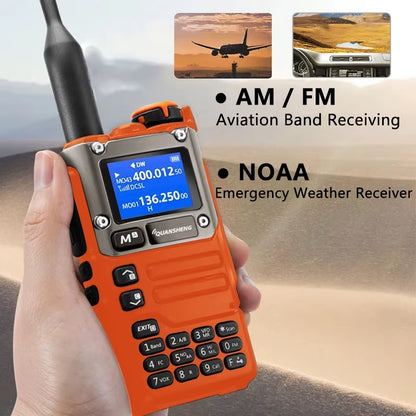 UV-K5(8) UV-K58 UV-K6 UVK58 Orange Two Way Radio 50-600Mhz AM FM Type C Charge Multi-Band UV-K5 Upgrade  K58