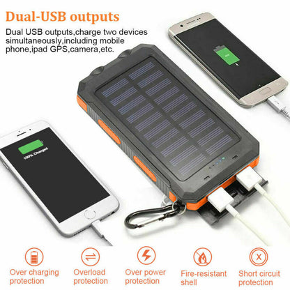 2024 Super Powerful USB Portable Charger Solar Power Bank for Cell Phone