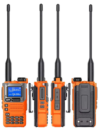 UV-K5(8) UV-K58 UV-K6 UVK58 Orange Two Way Radio 50-600Mhz AM FM Type C Charge Multi-Band UV-K5 Upgrade  K58