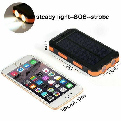 2024 Super Powerful USB Portable Charger Solar Power Bank for Cell Phone