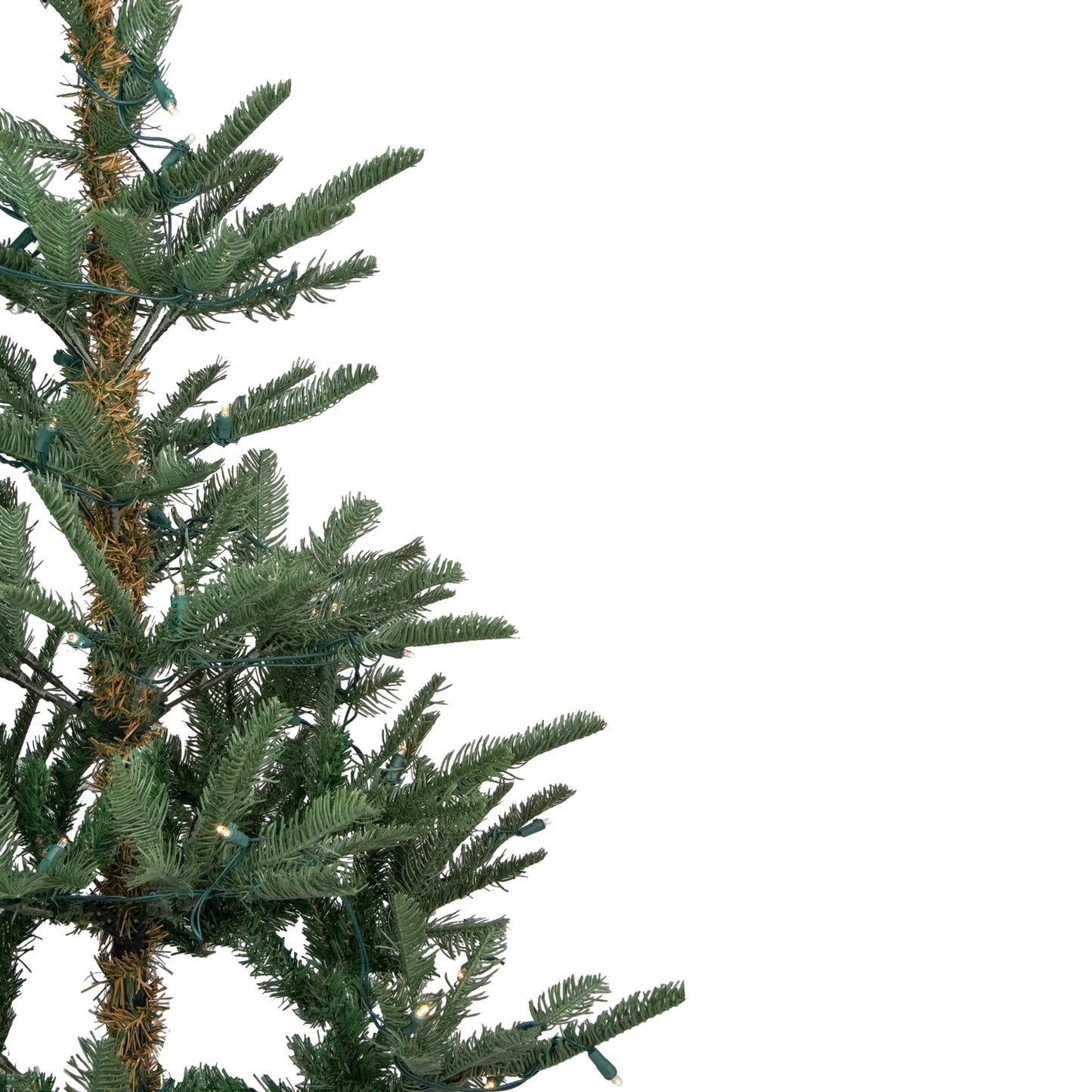 Real Touch™️ Pre-Lit Slim Nordmann Fir Artificial Christmas Tree - 9' - Warm Clear LED