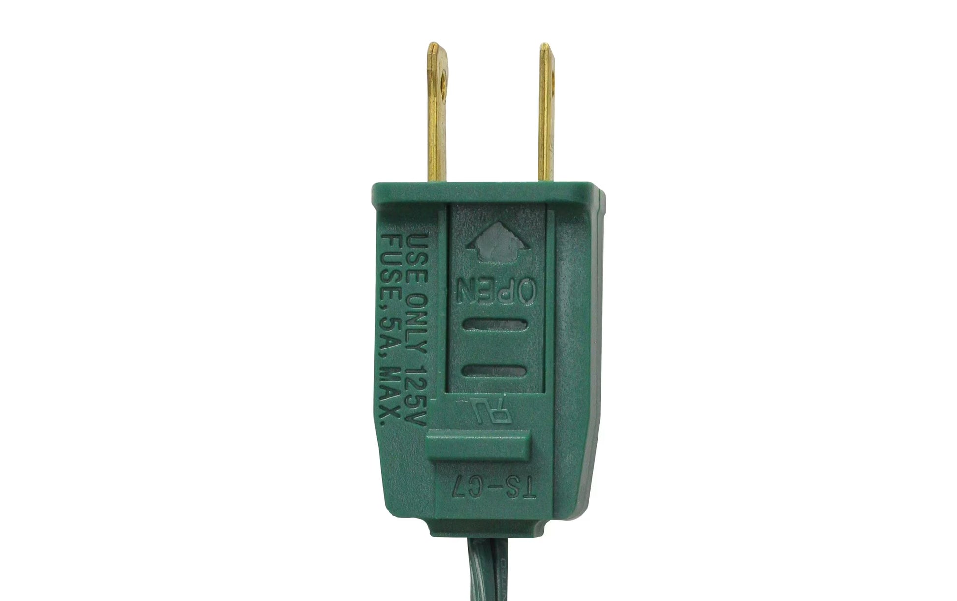 C7 Christmas String Lights - Orange - 24' Green Wire - 25Ct