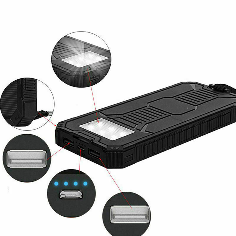 2024 Super Powerful USB Portable Charger Solar Power Bank for Cell Phone