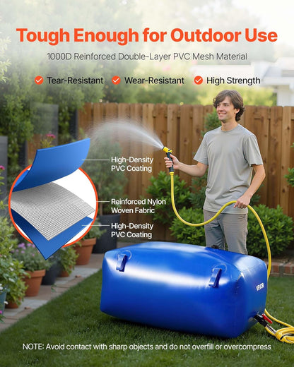 Water Storage Bladder 63.4 Gallon Large Capacity Water Bag Portable & Collapsibl