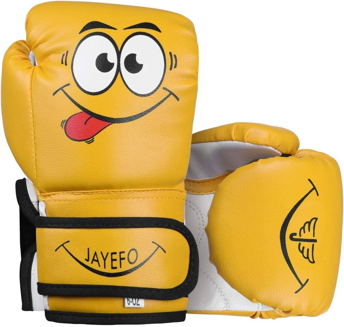 Kids Boxing Gloves - Youth Gloves for Kick Boxing, Muay Thai & MMA - Heavy Bag Gloves - 6 Oz - Yellow