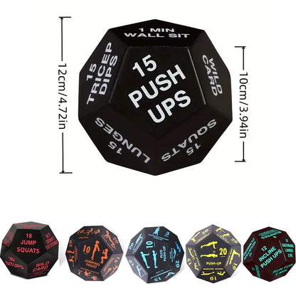 Fitness Game Dice PU Foam 12 Sides Rounded Numbers Diceenjoy New Exercise Methods Anywhere Add Surprise Fun to Fitness Routine