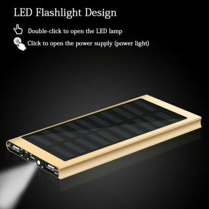 2024 Super Powerful USB Portable Charger Solar Power Bank for Cell Phone