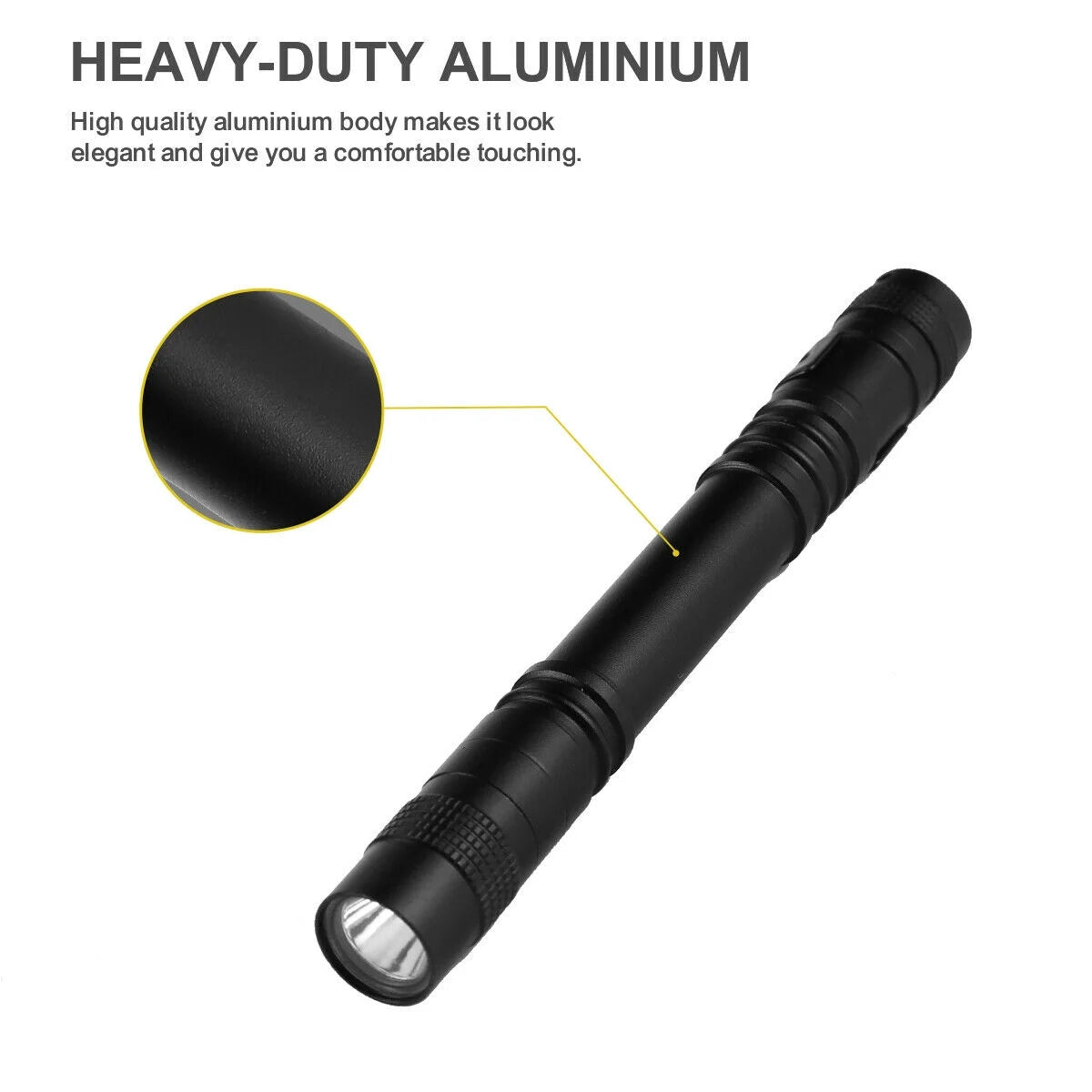 Mini LED Flashlight, 5 Pack Handheld Tactical Pocket Pen Light with Clip