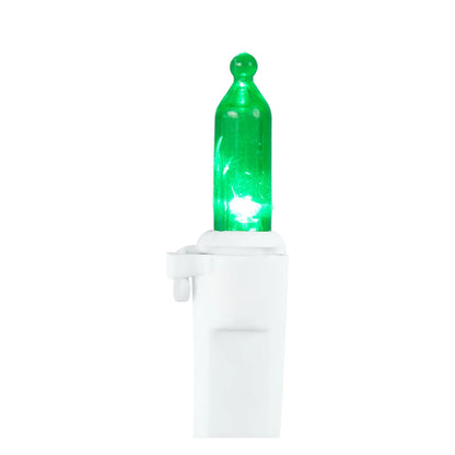 LED Mini Christmas Lights - Multi-Color - 33' White Wire - 100Ct