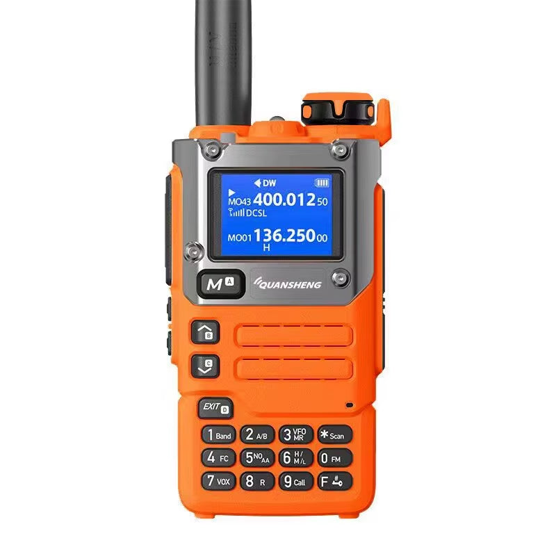 UV-K5(8) UV-K58 UV-K6 UVK58 Orange Two Way Radio 50-600Mhz AM FM Type C Charge Multi-Band UV-K5 Upgrade  K58