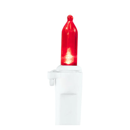 LED Mini Christmas Lights - Multi-Color - 33' White Wire - 100Ct